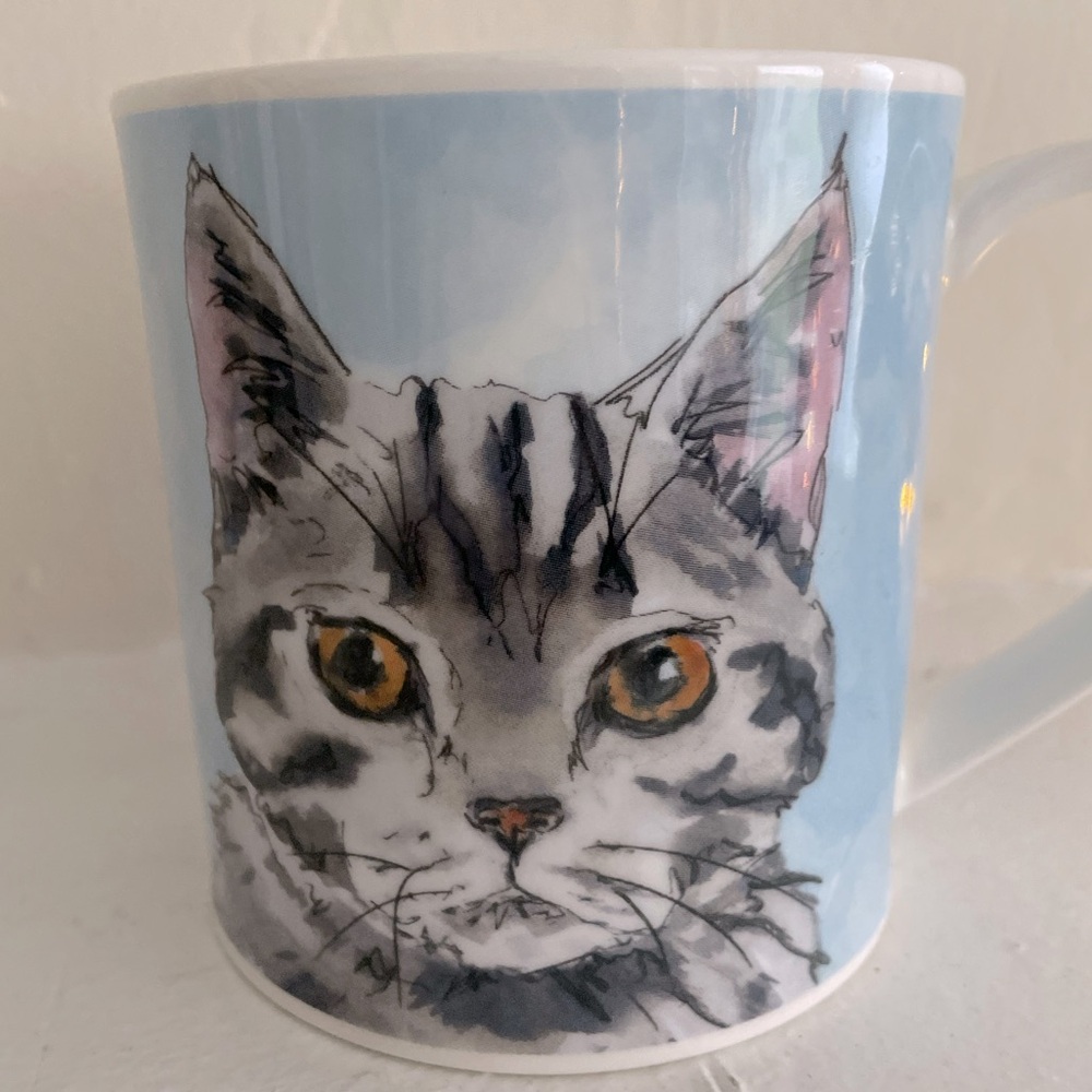 RARE: Dunoon Pawtraits Handmade Ceramic Tea Mug/Cat Portrait/Art/Cat Lover Gift - Picture 5 of 9